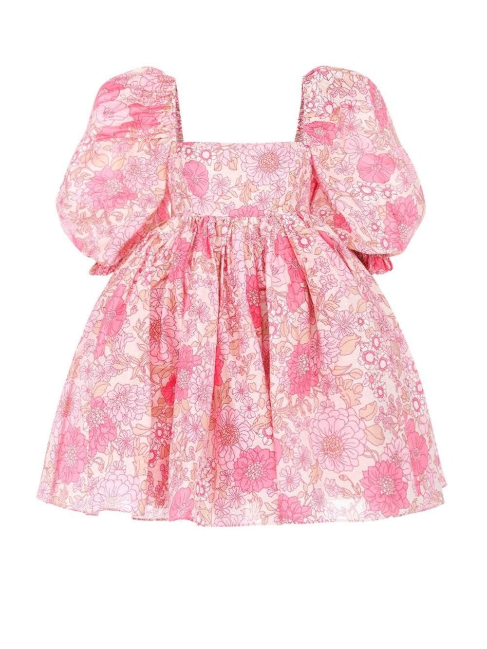 Selkie Pink Wallflower Organdy Puff Dress